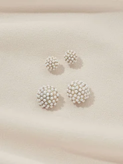 Mini Pearl Pave Studs