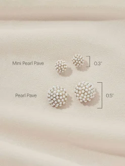 Mini Pearl Pave Studs