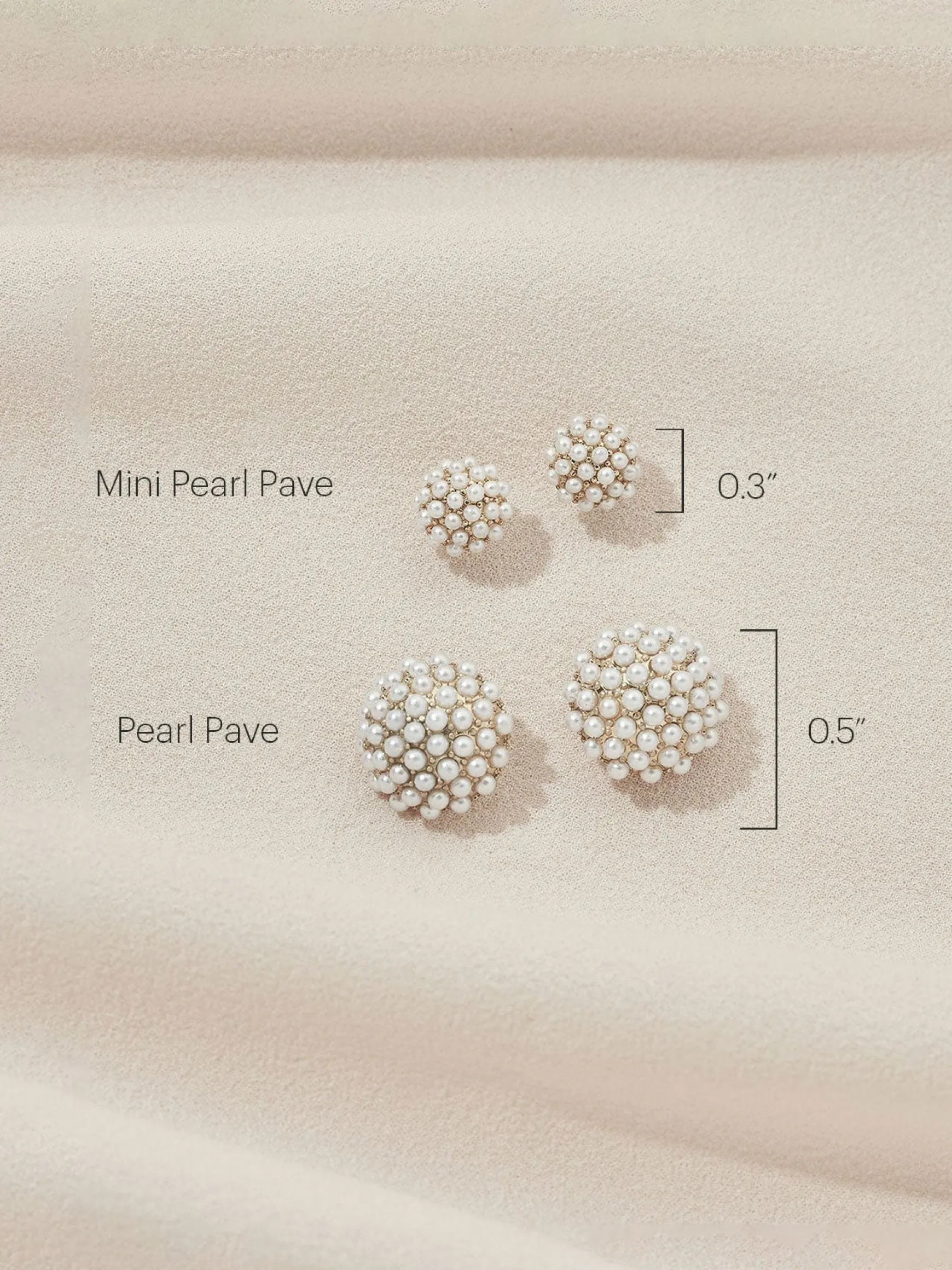 Mini Pearl Pave Studs